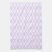 Linge De Cuisine Lilac motif de diamants violet et blanc (Vertical)