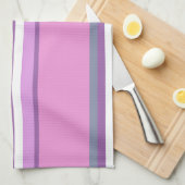Linge De Cuisine Lilac rayures (Quart Plié)