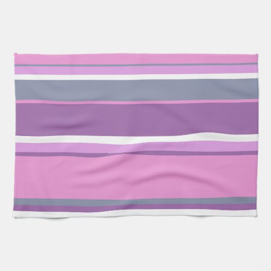 Linge De Cuisine Lilac rayures (Horizontal)