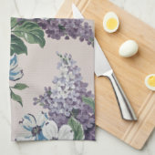 Linge De Cuisine Lilacs sur papier peint Vintage (Quart Plié)