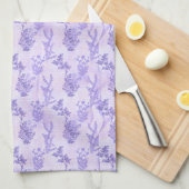 Linge De Cuisine Lilas assez pourpres (Quart Plié)