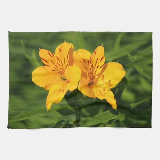 Linge De Cuisine Lilies péruviennes (Horizontal)