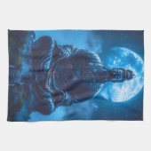 Linge De Cuisine L'illumination en bleu (Horizontal)