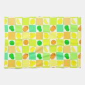 Linge De Cuisine Lime de citron vert et Motif d'oranges (Horizontal)