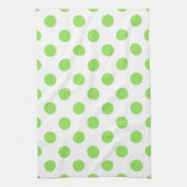 Linge De Cuisine Lime et pois blancs (Vertical)