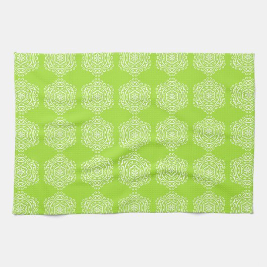 Linge De Cuisine Lime Mandala (Horizontal)