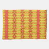 Linge De Cuisine Lime vert et corail (Horizontal)