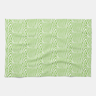 LINGE DE CUISINE LIME ZEBRA PATTERN
