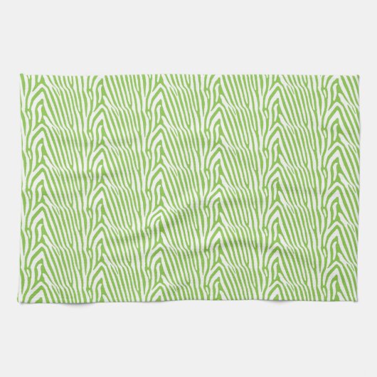 LINGE DE CUISINE LIME ZEBRA PATTERN (Horizontal)