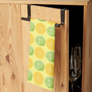 Linge De Cuisine Limites de fruits d'agrumes et citrons Motif Jaune