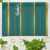 Linge De Cuisine Linge Luxe Moderne Green Gold Texture Collection (Plié)