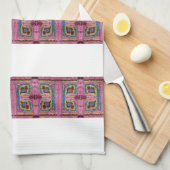 Linge De Cuisine Lingette avec brossage de grand-mère (Quart Plié)