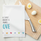 Linge De Cuisine L'ingrédient secret est toujours LOVE (Quart Plié)