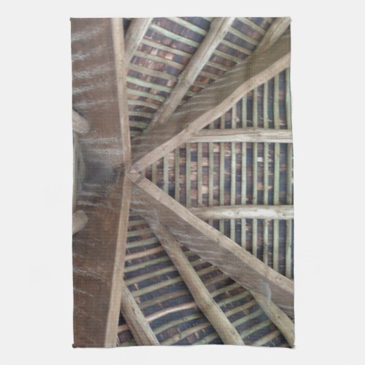 Linge De Cuisine L'intérieur d'un toit en bois (Vertical)