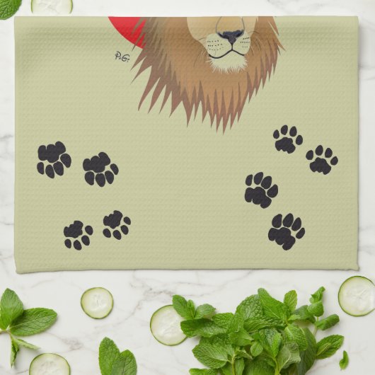 Linge De Cuisine Lion (Plié)