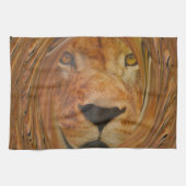Linge De Cuisine Lion Abstrait Safari Art (Horizontal)