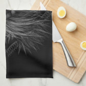 Linge De Cuisine Lion avec monogramme de couronne (Quart Plié)