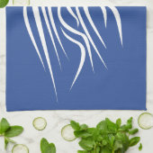 Linge De Cuisine Lion - Blanc - Bleu (Plié)