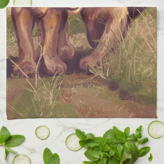 Linge De Cuisine Lion Cubs (Plié)