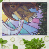 Linge De Cuisine Lion et petits (Plié)