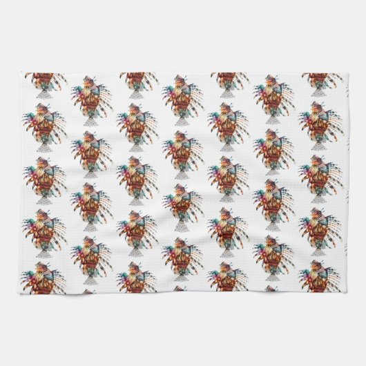 Linge De Cuisine Lion Fish Rainbow Kitchen (Horizontal)
