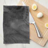 Linge De Cuisine Lion noir et blanc (Quart Plié)