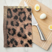 Linge De Cuisine Lioness Safari Chic Jungle Gold Modern Sparkle (Quart Plié)