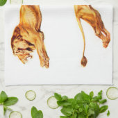 Linge De Cuisine lions aux intentions contraires (Plié)
