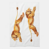 Linge De Cuisine lions aux intentions contraires (Vertical)