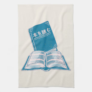 Linge De Cuisine Lire un livre kanji texte japonais