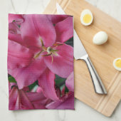 Linge De Cuisine Lis roses d'astronome (Quart Plié)