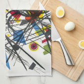 Linge De Cuisine Lithographie de Vierte Bauhausmappe par Kandinsky (Quart Plié)