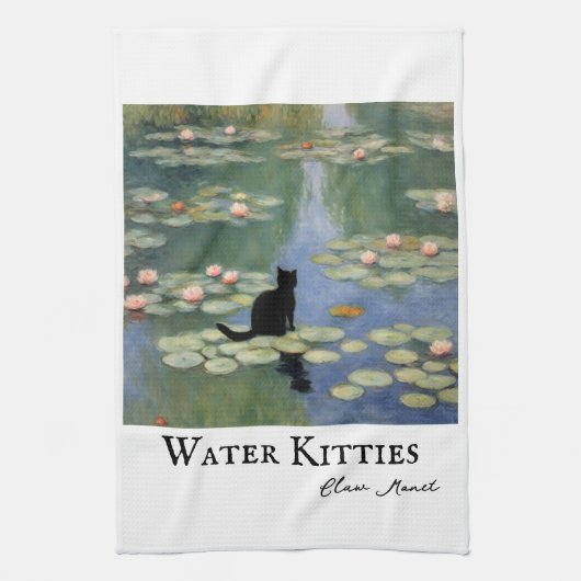 Linge De Cuisine Lits d'eau Monet Claw Pond de chat (Vertical)