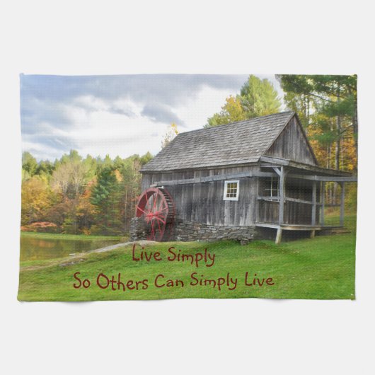 Linge De Cuisine Live Simply Old Mill (Horizontal)