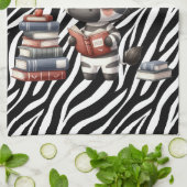 Linge De Cuisine Livres de lecture Zèbre. (Plié)
