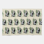 Linge De Cuisine Livres Thé Chat Cute (Horizontal)