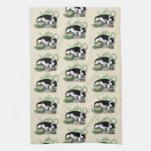 Linge De Cuisine Livres Thé Chat Cute (Vertical)