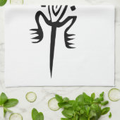 Linge De Cuisine Lizard, hiéroglyphe mexicain(Maya) (Plié)