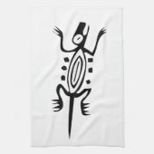 Linge De Cuisine Lizard, hiéroglyphe mexicain(Maya) (Vertical)