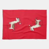 Linge De Cuisine Llama Cute Drôle Noël Vacances (Horizontal)