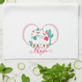 Linge De Cuisine Llama d'amour (Plié)