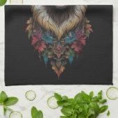 Linge De Cuisine Llama Et Portrait Fleur, (Plié)