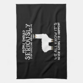 Linge De Cuisine Llama Gift| Les gens devraient sérieusement (Vertical)