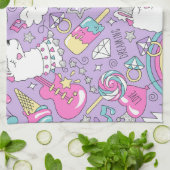 Linge De Cuisine Llama motif 1 (Plié)