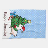 Linge De Cuisine Llamadays heureux (Horizontal)