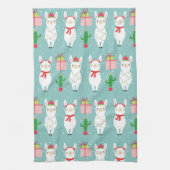 Linge De Cuisine Llamas de Noël d'hiver | Vacances (Vertical)