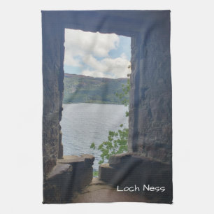 Linge De Cuisine Loch Ness vu du château d'Urquhart