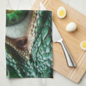 Linge De Cuisine L'oeil d'un Imaginaire-dragon Art (Quart Plié)