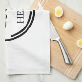 Linge De Cuisine Logo Business Moderne Conception Minimale (Quart Plié)