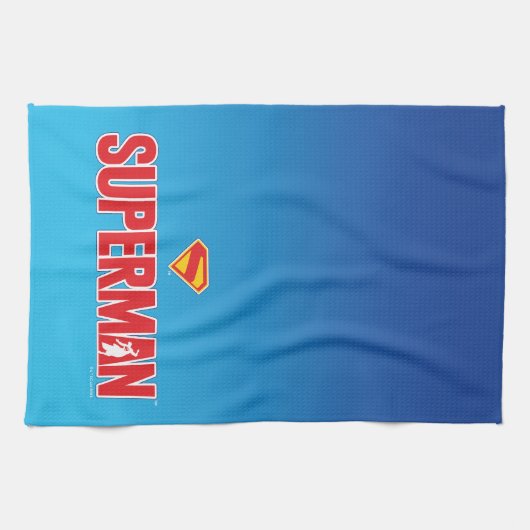 Linge De Cuisine Logo classique Superman Bold (Horizontal)